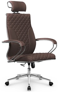 Офисное кресло Metta L 2c 44C/K116 Infinity Easy Clean топган OMS, нижняя часть 17853 темно-коричневый в Магадане