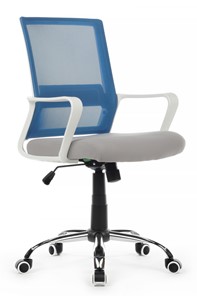 Компьютерное кресло Riva RCH 1029MW, серый/синий в Магадане