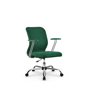 Кресло компьютерное SU-Mr-4/подл.078/осн.006 зеленый в Магадане