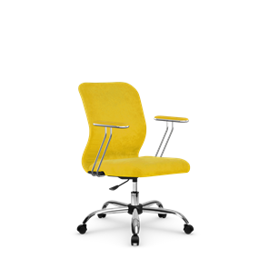 Офисное кресло SU-Mr-4/подл.078/осн.006 желтый в Магадане