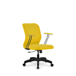 Кресло офисное SU-Mr-4/подл.079/осн.001 желтый в Магадане
