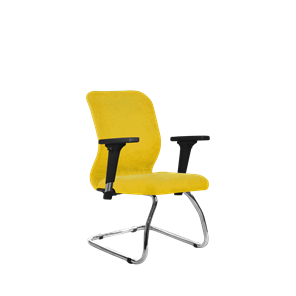 Кресло офисное SU-Mr-4/подл.200/осн.007 желтый в Магадане