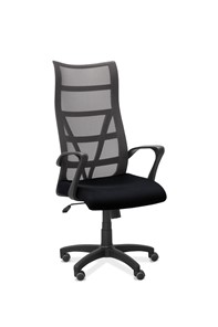 Офисное кресло для персонала Топ, сетка/ткань TW / черная/ серая в Магадане