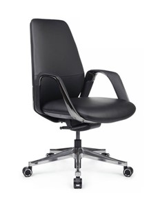 Кресло в офис Napoli-M (YZPN-YR021), черная кожа в Магадане