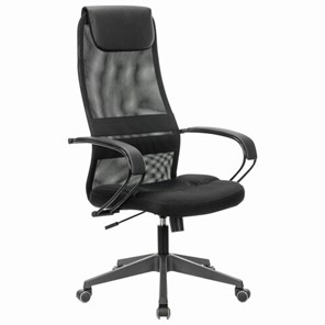 Компьютерное кресло Brabix Premium Stalker EX-608 PL (ткань-сетка/кожзам, черное) 532090 в Магадане