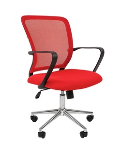 Офисное кресло CHAIRMAN 698 CHROME new Сетка TW-69 (красный) в Магадане