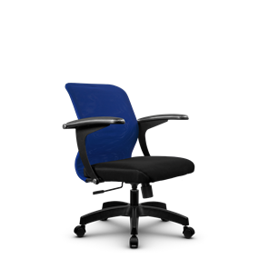 Офисное кресло SU-M-4/подл.160/осн.001, Синий/Черный в Магадане