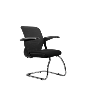 Офисный стул SU-M-4/подл.160/осн.007, Темно-серый/Черный в Магадане