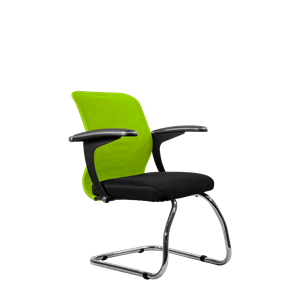 Офисный стул SU-M-4/подл.160/осн.007, Зеленый/Черный в Магадане