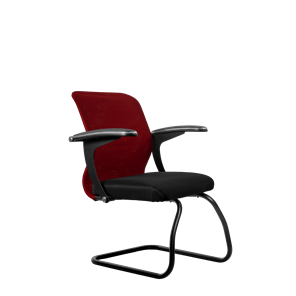 Офисный стул SU-M-4/подл.160/осн.008, Бордовый/Черный в Магадане