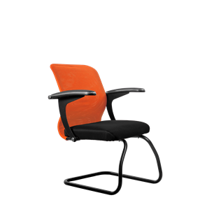 Офисный стул SU-M-4/подл.160/осн.008, Оранжевый/Черный в Магадане