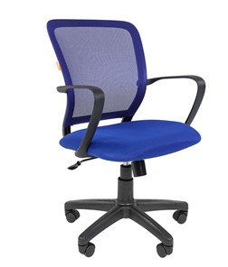 Офисное кресло CHAIRMAN 698 black TW-05, ткань, цвет синий в Магадане - предосмотр