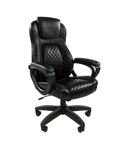 Офисное кресло CHAIRMAN 432, экокожа, цвет черный в Магадане