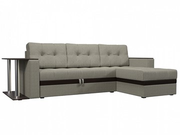 Угловой диван для гостиной Атланта М, Корфу 02 (рогожка) в Магадане