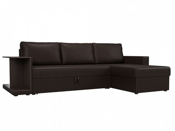 Угловой диван для гостиной Атланта С, Коричневый (экокожа) в Магадане