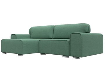 Угловой раскладной диван Лига-029, Амур зеленый (Рогожка) в Магадане
