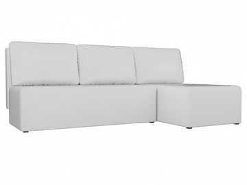 Угловой раскладной диван Поло, Белый (экокожа) в Магадане