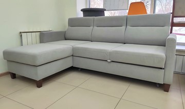 Угловой диван Марсель Luma 13 серый велюр в Магадане