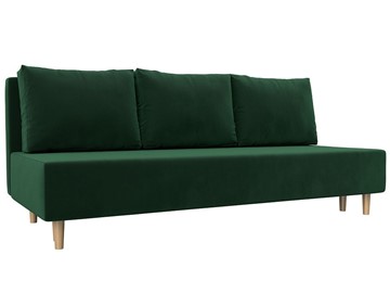 Прямой диван Лига-033, Зеленый (велюр) в Магадане