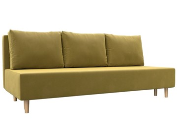 Прямой диван Лига-033, Желтый (Микровельвет) в Магадане