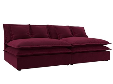 Прямой диван Лига-040, Бордовый (микровельвет) в Магадане