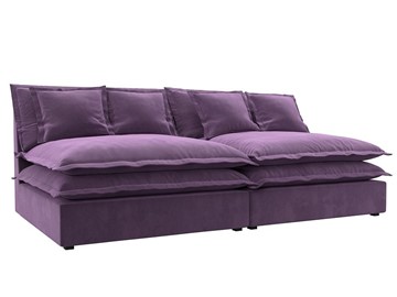Прямой диван Лига-040, Сиреневый (микровельвет) в Магадане