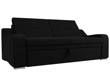 Прямой диван Медиус, Черный (микровельвет) в Магадане