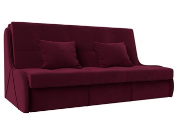Прямой диван Риттэр 160, Бордовый (Микровельвет) в Магадане
