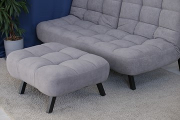 Комплект мебели Абри цвет серый диван + пуф опора металл в Магадане