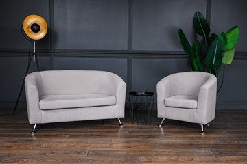 Комплект мебели Brendoss Брамс  цвет бежевый диван 2Д + кресло в Магадане