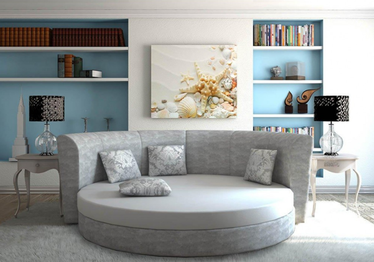 Круглый диван-кровать Смайл в Магадане - изображение 5