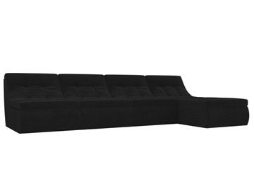 Модульный раскладной диван Холидей, Черный (велюр) в Магадане