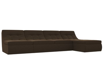 Модульный раскладной диван Холидей, Коричневый (микровельвет) в Магадане