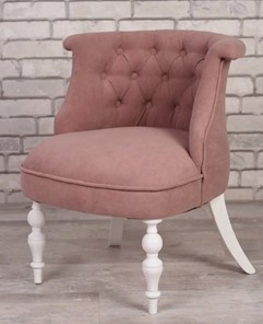Кресло Бархат (розовый/белый) в Магадане