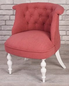 Кресло Бархат (ярко-розовый/белый) в Магадане