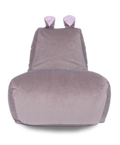 Кресло-игрушка КлассМебель Бегемот кофе/розовый в Магадане