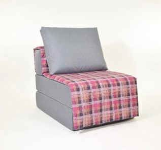 Бескаркасное кресло-кровать Харви, серый - квадро в Магадане