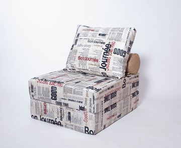 Бескаркасное кресло-кровать Прайм, газета в Магадане