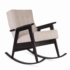 Кресло-качалка Ретро (венге / 02 - светло-серый) в Магадане