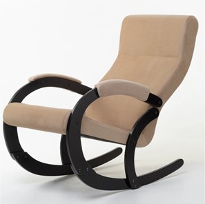 Кресло-качалка в гостиную Корсика, ткань Amigo Beige 34-Т-AB в Магадане