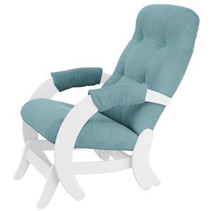Кресло маятник Мебелик Модель 68, ткань ультра минт, каркас молочный дуб в Магадане