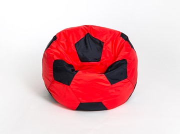 Кресло-мешок Мяч большой, красно-черный в Магадане