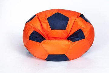 Кресло-мешок КлассМебель Мяч большой, оранжево-черный в Магадане
