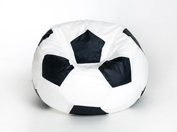 Кресло-мешок КлассМебель Мяч малый, бело-черный в Магадане