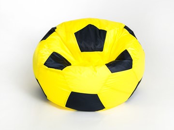 Кресло-мешок Мяч малый, желто-черный в Магадане