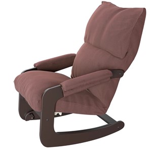 Кресло Трансформер Амадео ВСК №81 (каркас венге, сиденье коричнево-розовое) в Магадане