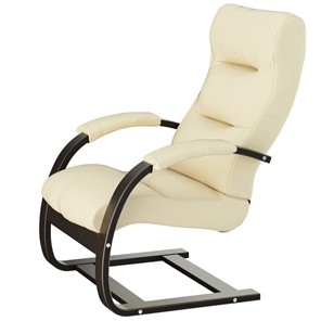Мягкое кресло Мебелик Аспен, экокожа дунди 112, каркас венге в Магадане
