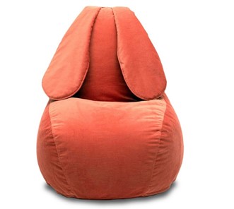 Кресло-мешок КлассМебель Зайка (длинные уши), оранжевый в Магадане