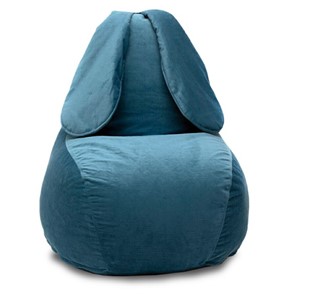 Кресло-мешок КлассМебель Зайка (длинные уши), синий в Магадане