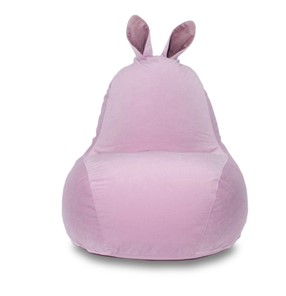 Кресло-мешок КлассМебель Зайка (короткие уши), розовый в Магадане